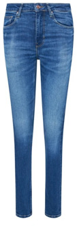 Guess Blauwe Super Skinny Patched Jeans Guess , Blue , Dames - W24