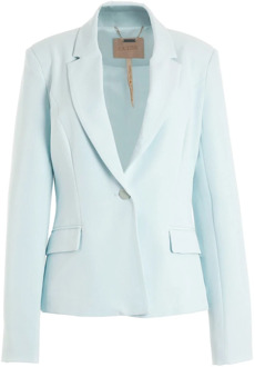 Guess Blazer crêpe poly licht gerecyclede vrouw Guess Diane Guess , Blue , Dames - M