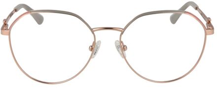 Guess Bril Met Ronde Neusbrug Bruin - One Size