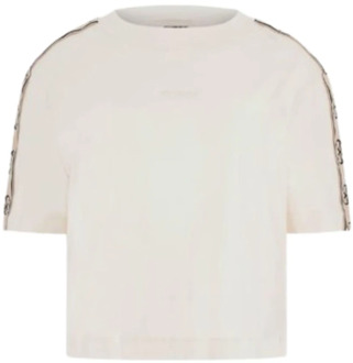 Guess Britney Crop Tee voor vrouwen Guess , White , Dames - M,S,Xs