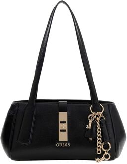 Guess Brooke Shoulder Satchel black schoudertas dames Zwart - H 15 x B 27 x D 12 cm