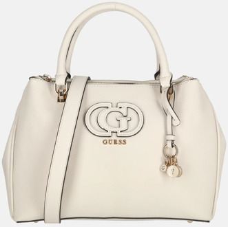 Guess Calebra Hobo Status Satchel handtas off white Wit