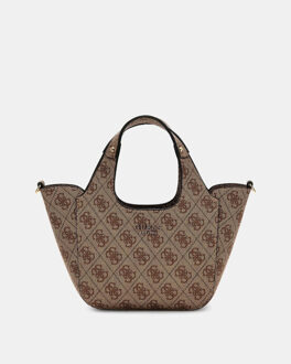 Guess Calista 2 in 1 mini tote tas Bruin - One size