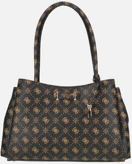Guess Carrie girlfriend carryall schoudertas Espresso Logo Donkerbruin - No Size