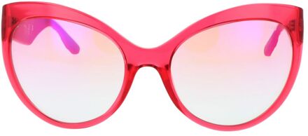 Guess Cateye Zonnebril Verlooplens Klaproos - One Size