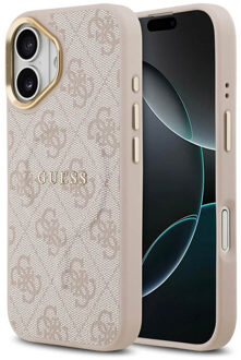 Guess Classic 4G Logo Backcover met MagSafe voor de Apple iPhone 17 - Roze