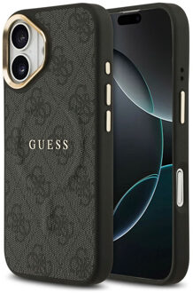 Guess Classic 4G Logo Backcover met MagSafe voor de Apple iPhone 17 - Zwart