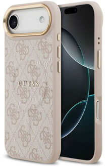 Guess Classic 4G Logo Backcover met MagSafe voor de Apple iPhone Air - Roze