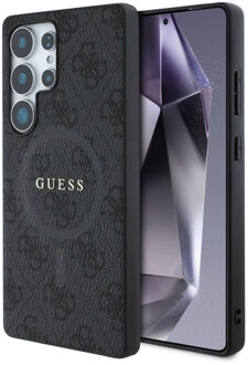 Guess Classic 4G Logo Backcover met MagSafe voor de Samsung Galaxy S25 Ultra - Zwart