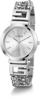 Guess Cluster Roestvrij Stalen Horloge Zilver Guess , Gray , Dames - ONE Size