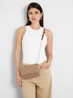 Guess Clutch Noelle 4G-Logo Beige - T/U