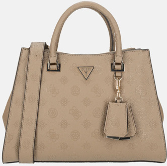 Guess Cresidia II society handtas dark taupe logo