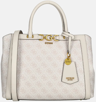 Guess Dagan satchel handtas dove logo Ecru