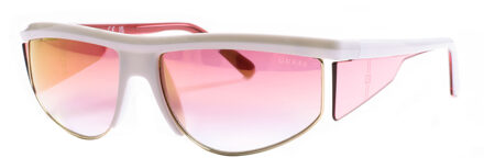 Guess Dames acetaten en metalen zonnebril met rechthoekige vorm GU00072 Guess Wit