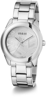 Guess Dames Armbandhorloge Cubed zilver 40 mm Gw0606L1 Guess , Gray , Dames - ONE Size