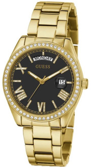 Guess Dames Armbandhorloge Luna goudkleurig 36 mm Guess , Yellow , Dames - ONE Size