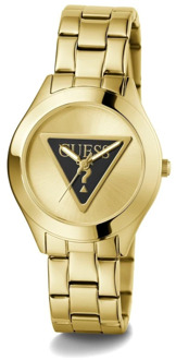 Guess Dames Armbandhorloge TRI Plaque goud 34 mm Gw0675L2 Guess , Yellow , Dames - ONE Size