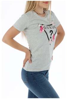 Guess Dames Grey T-Shirt Grijs - S