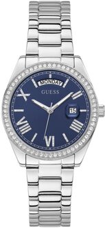 Guess Dames Luna horloge zilver, blauw Gw0307L1 Guess , Gray , Unisex - ONE Size