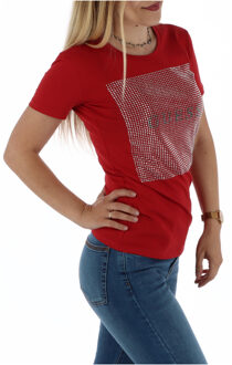 Guess Dames Rode T-Shirt Rood - M