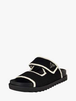 Guess Dames slippers fadenna zwart cream - maat 37