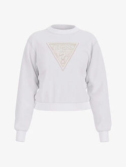 Guess Dames sweater lace triangle Wit - XS