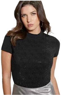 Guess dames T-shirt “All Over 4G” - maat S Zwart