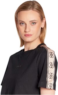 Guess dames T-shirt met logo, maat 4G Zwart - S