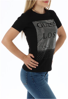 Guess Dames Zwarte T-Shirt - maat