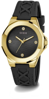 Guess Damesarmbandhorloge Corset zwart, goud 38 mm Gw0599L2 Guess , Black , Dames - ONE Size