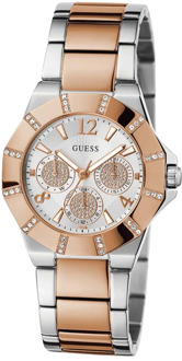 Guess Damesarmbandhorloge Sunray Multifunction roségoud, zilver 36 mm Gw0616L3 Guess , Brown , Dames - ONE Size