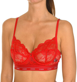 Guess Damesbeha met kanten beugel en elastische zijkanten O0BC15PZ01C Rood - EU 75B /UK 34B