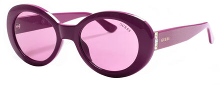 Guess Dameszonnebril van acetaat met ovale vorm GU7904 Guess - maat Violet