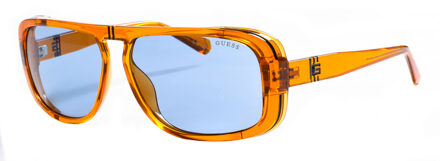Guess Dameszonnebril van acetaat met rechthoekige vorm GU00082 Guess - maat Oranje