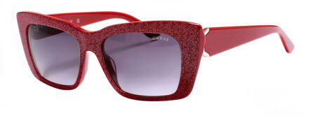 Guess Dameszonnebril van acetaat met rechthoekige vorm GU7890 Guess Rood - One Size