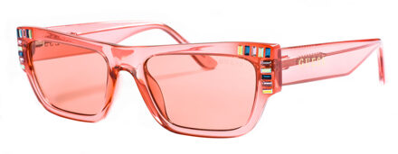 Guess Dameszonnebril van acetaat met rechthoekige vorm GU7902 Guess - maat Roze