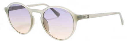 Guess Dameszonnebril van acetaat met ronde vorm GU00062 Guess Grijs