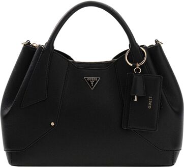 Guess Darcy Girlfriend Satchel black handtas dames Zwart - H 25 x B 37 x D 12 cm