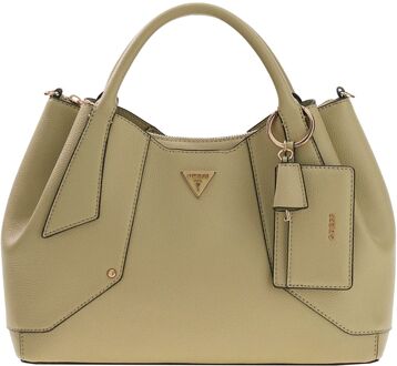 Guess Darcy Girlfriend Satchel sage handtas dames Groen - H 25 x B 37 x D 12 cm