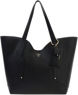 Guess Darcy Large 2 In 1 tote bag black schoudertas dames Zwart - H 35 x B 53 x D 15 cm