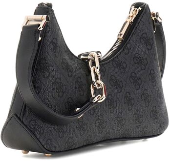 Guess Dea Crossbody Top Zip Donkergrijs