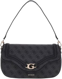 Guess Dea Flap Shoulder Bag cognac schoudertas dames - H 15 x B 29 x D 6 cm