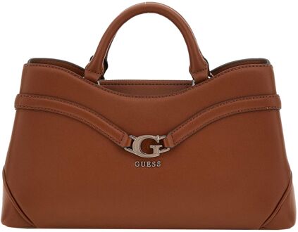 Guess Dea Girlfriend Satchel cognac handtas dames - H 18 x B 34 x D 11 cm