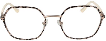Guess Dierenprint montuur voor bril Bruin