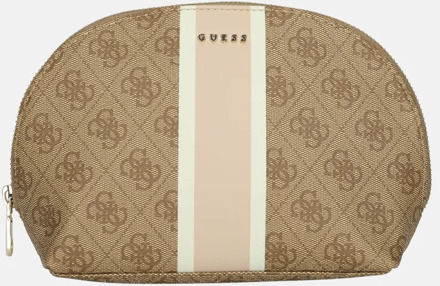 Guess Dome toilettas/makeuptas latte logo Bruin