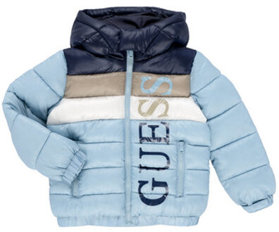 Guess Donsjas Guess HOODED PADDED LS PUFFER W/ZIP" Blauw - 2 ans,3 ans,6 ans