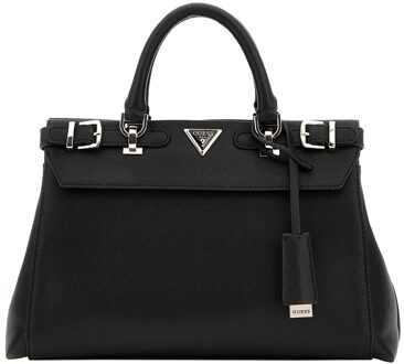 Guess Eco Ali Luxury Satchel black Damestas Zwart - H 22 x B 35 x D 12