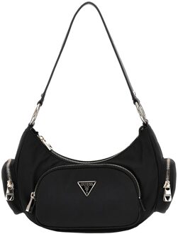 Guess Eco Gemma Shoulder Bag black Damestas Zwart - H 19 x B 26 x D 8