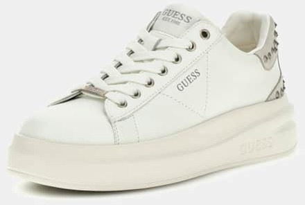 Guess Elbina Sneakers In Echt Leer Zilver multi - 35