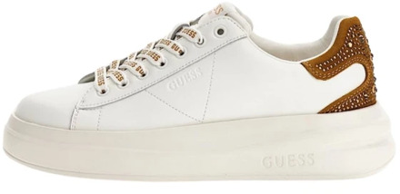 Guess Elbina Sneakers Van Echt Leer Goud multi - 36